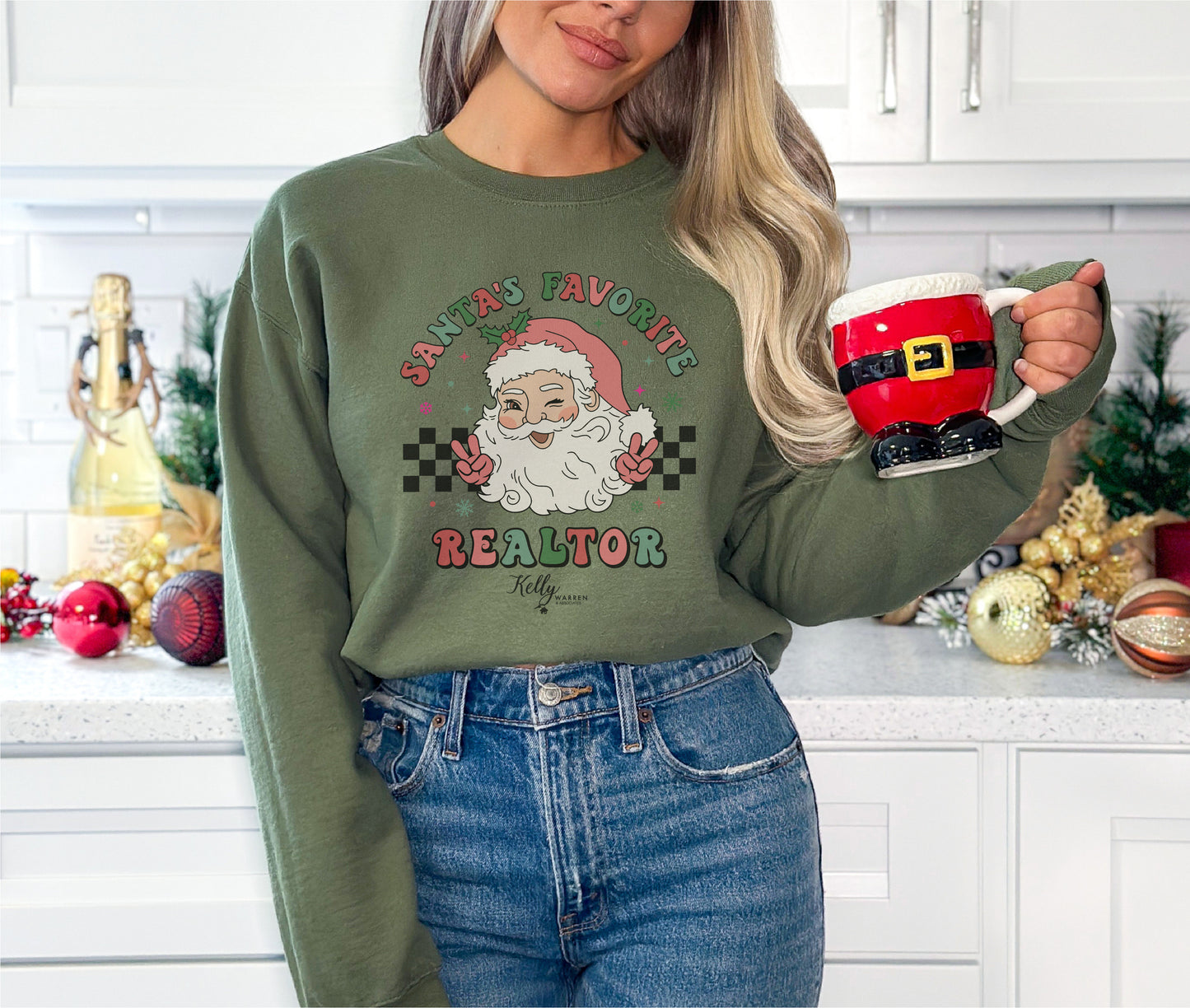 KWA Santa's Favorite Realtor Unisex Crew