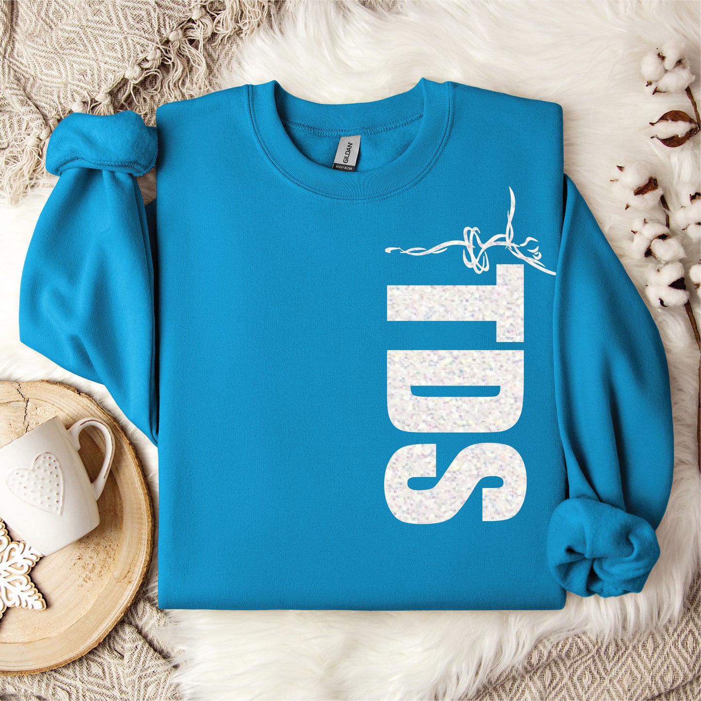 The Dancing School New Logo Sapphire Crewneck Sweatshirt - Adult Only