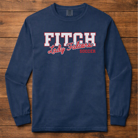 Comfort Colors Lady Falcons Script Long Sleeve Tee