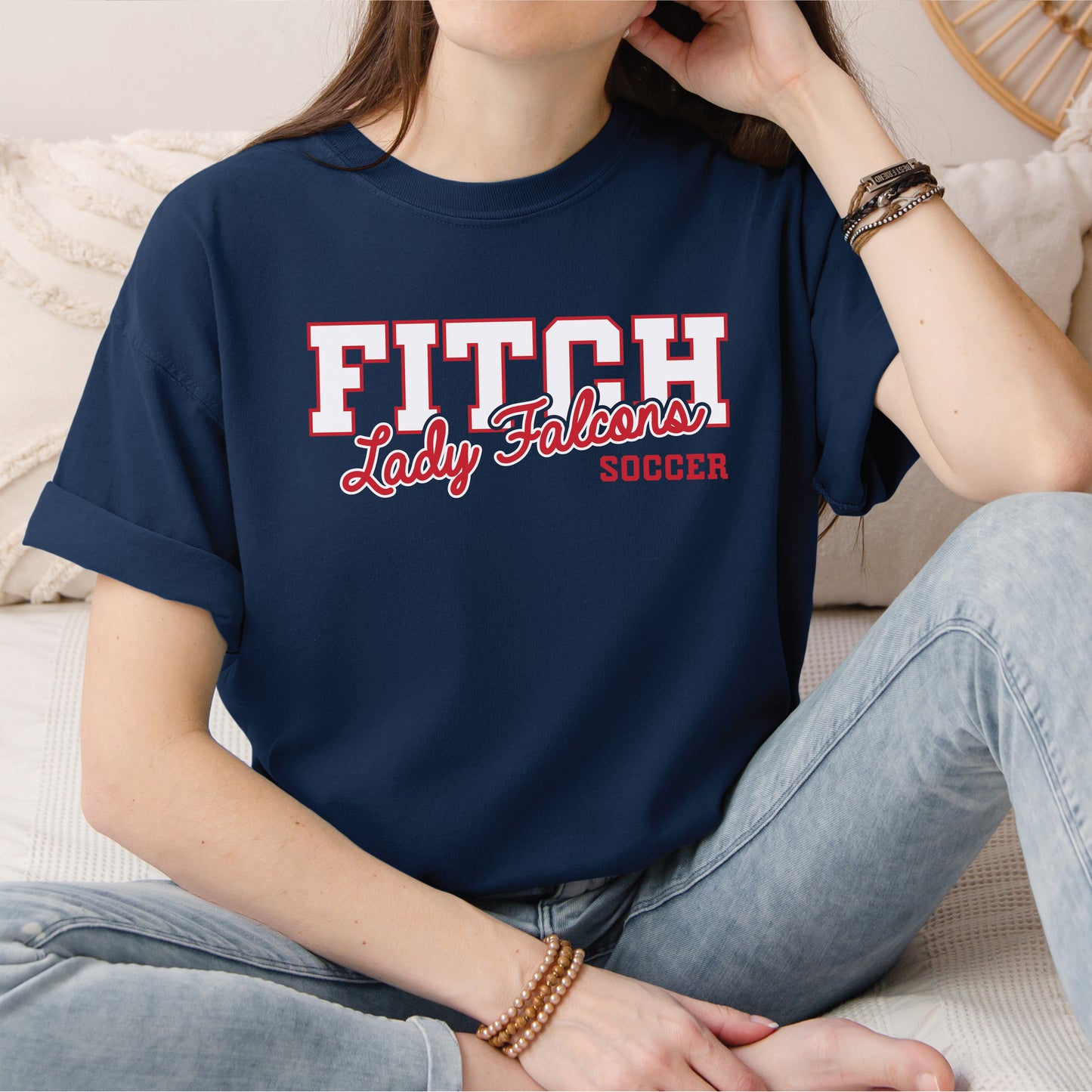 Comfort Colors Lady Falcons Script Tee