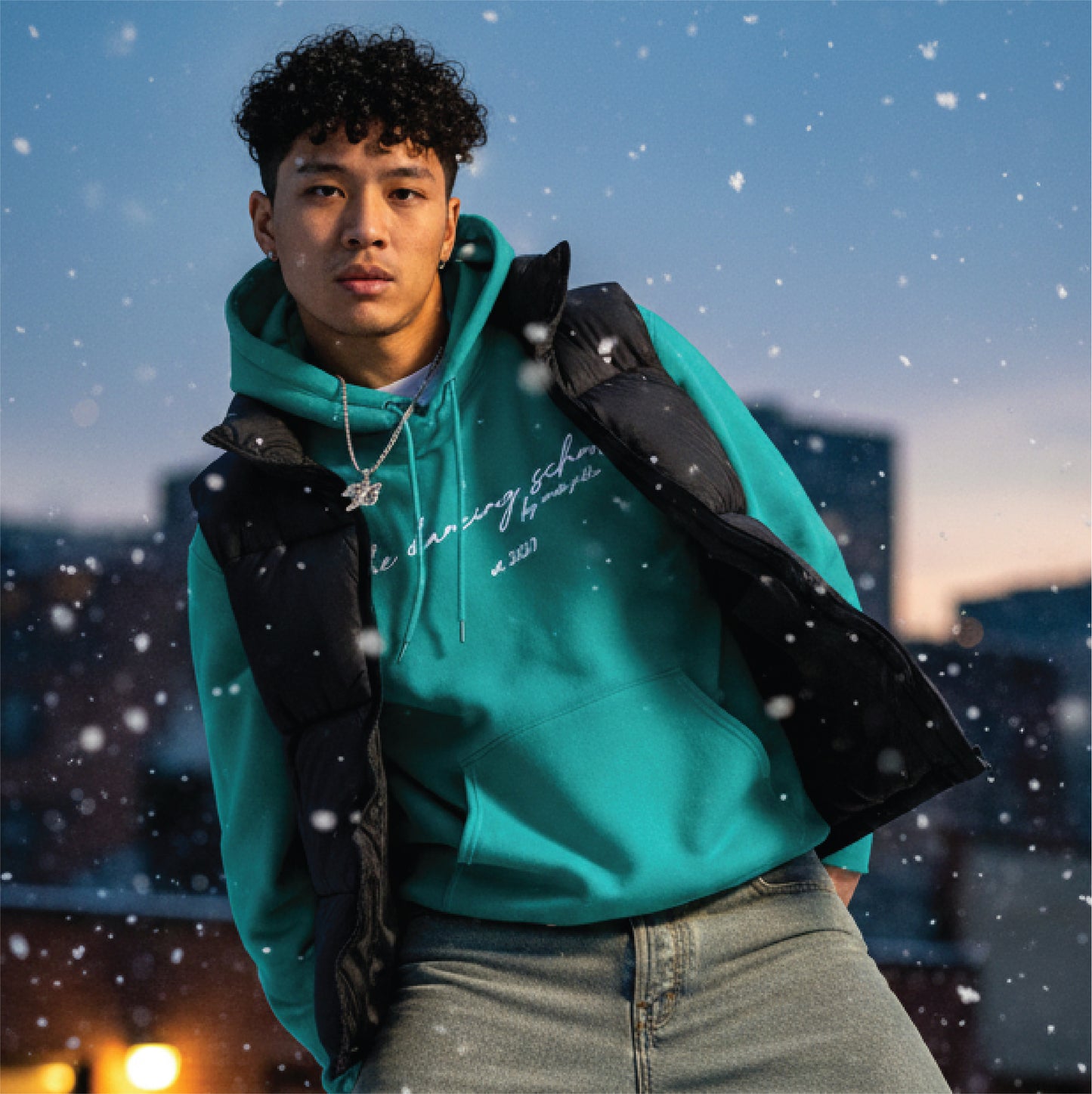 The Dancing School Script Logo Hoodie