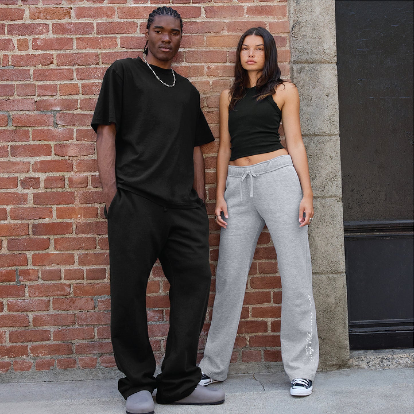 Wide Leg The Dancing School Script Sweatpants