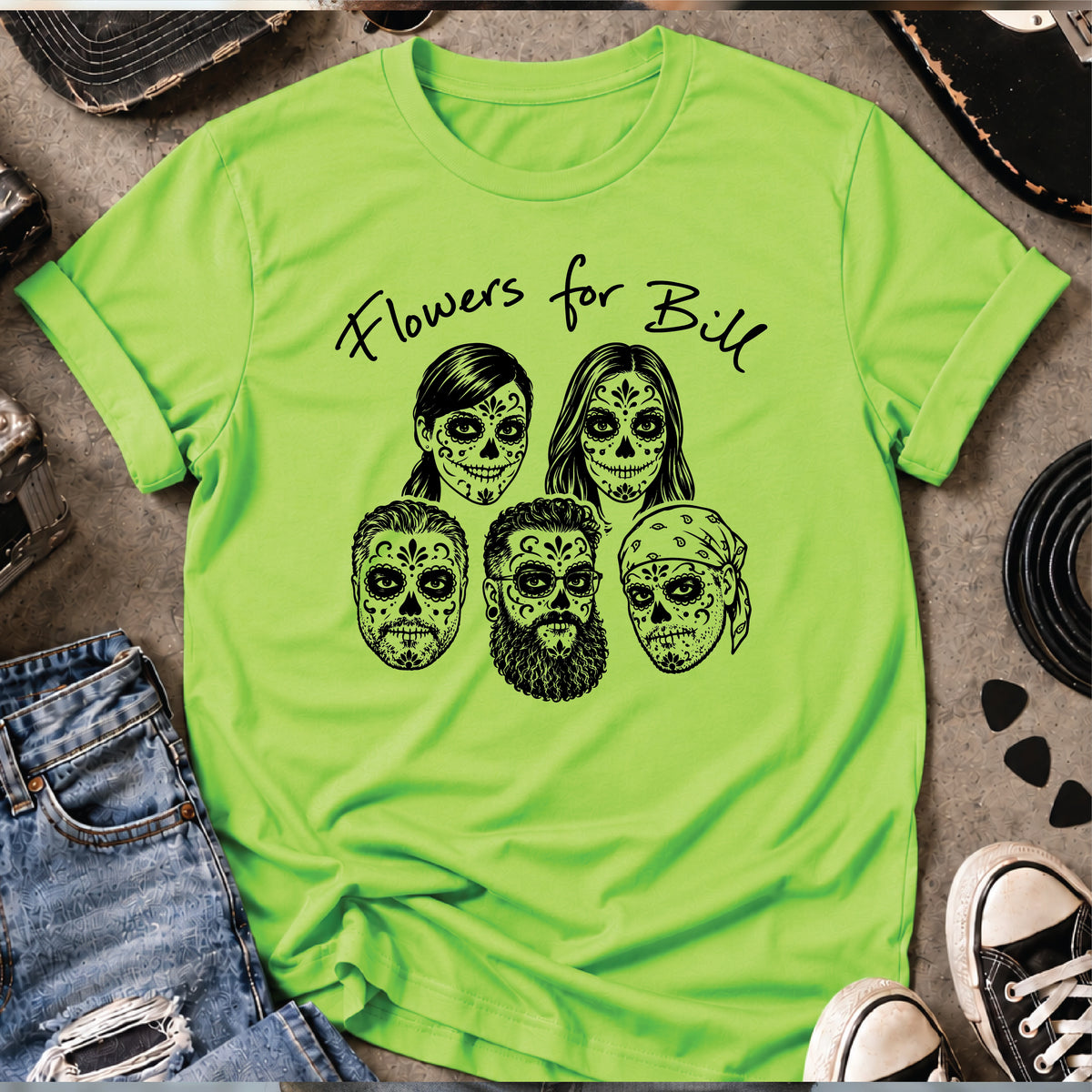 F4B Sugar Skull Tee - Available in 5 colors