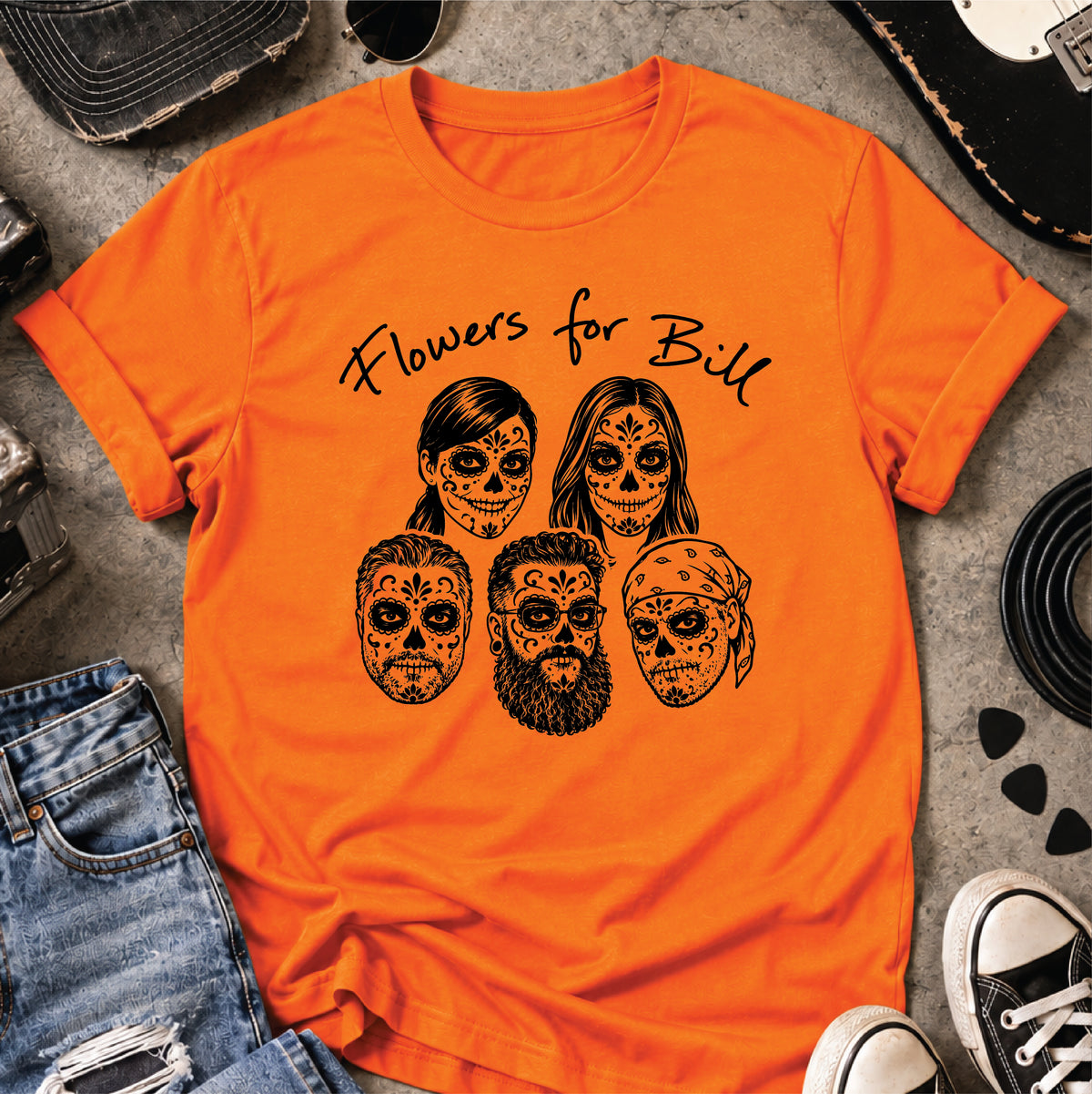 F4B Sugar Skull Tee - Available in 5 colors