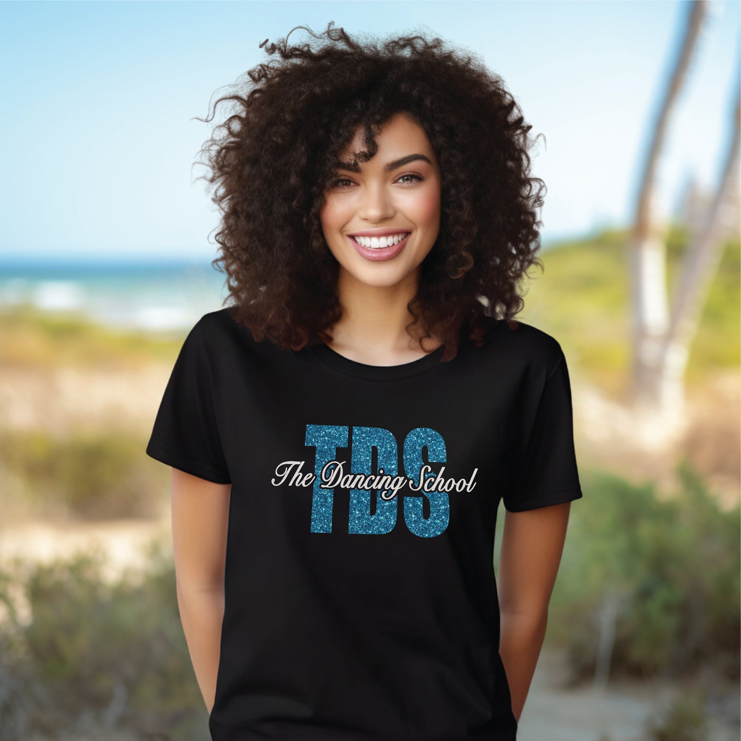 The Dancing School Block Logo Tee
