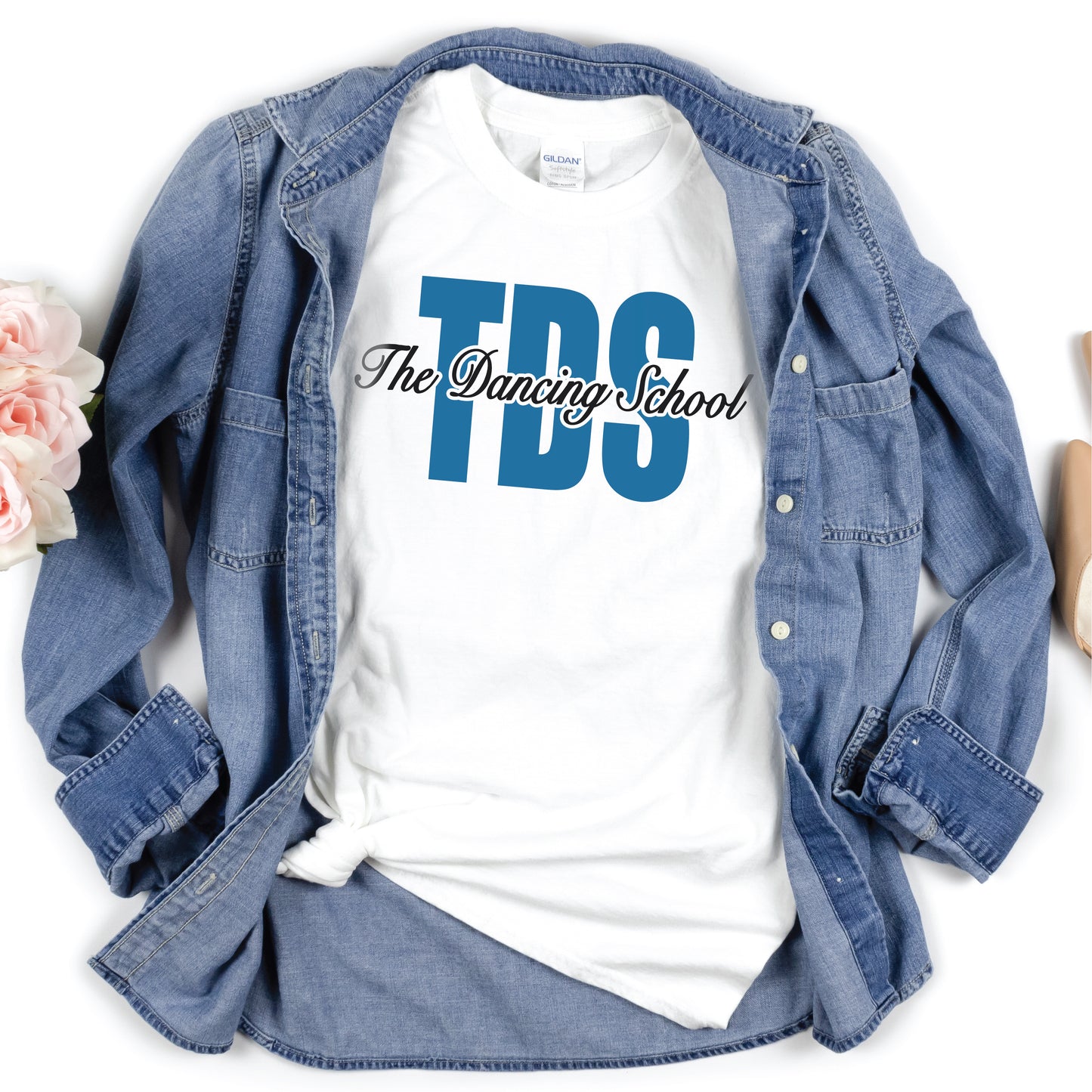 The Dancing School Block Logo Tee
