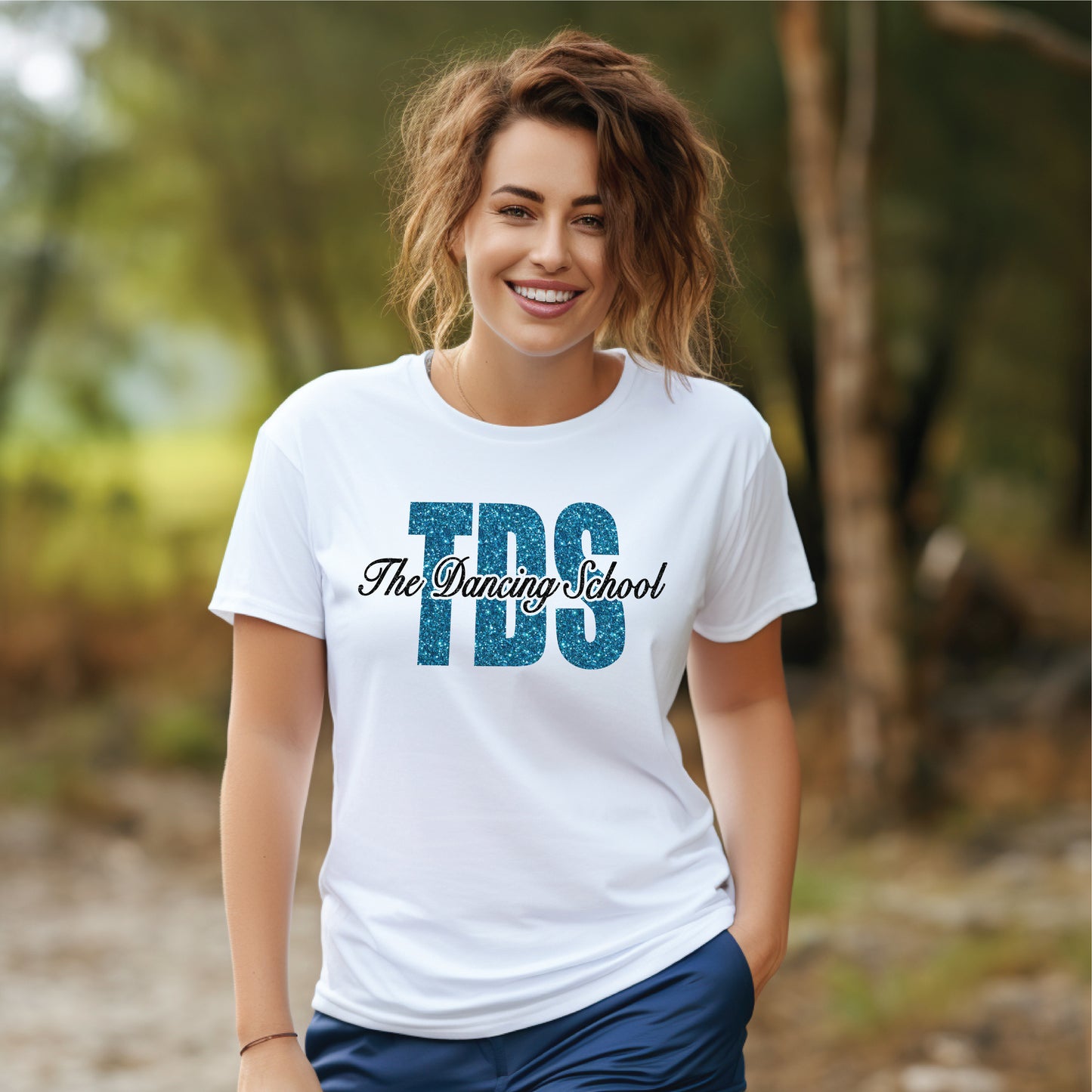 The Dancing School Block Logo Tee