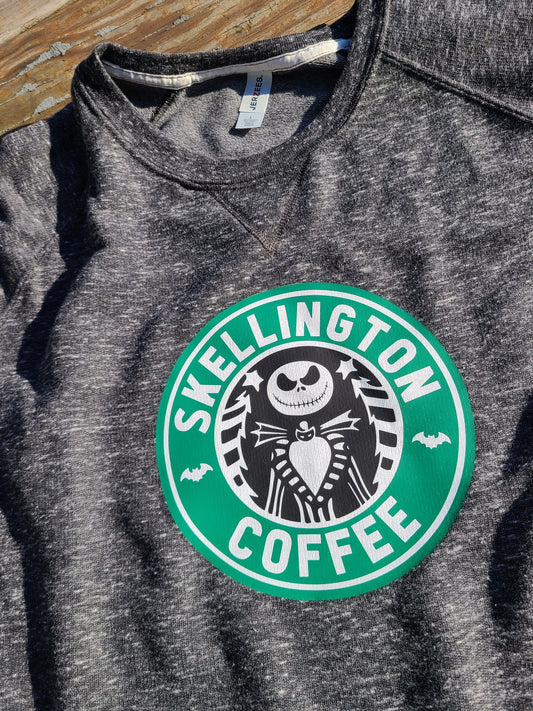 Skellington Coffee Crewneck Sweatshirt
